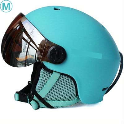 Bovista Skihelm - Met Vizier - Ski Gadgets - Dames - Heren - Wintersport - Ski - Blauw - Maat M