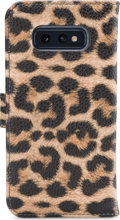 My Style Telefoonhoesje geschikt voor Samsung Galaxy S10e Hoesje | My Style Flex Wallet Bookcase Portemonnee | Pasjeshouder voor 3 Pasjes | Telefoonhoesje voor Pinpas / OV Kaart / Rijbewijs - Leopard | Bruin