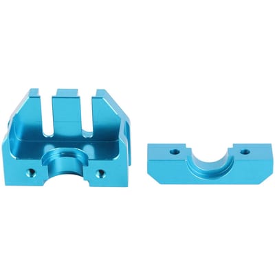 3D Printer Volledig Metalen Bevestiging M3 Draadgat Aluminiumlegering Extrusiekop Hotend Vast Blok voor V5 blue