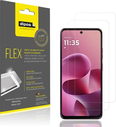 dipos – 2x Beschermfolie geschikt voor Motorola Moto G37 | 3D Full Cover Screenprotector | 100% Passend