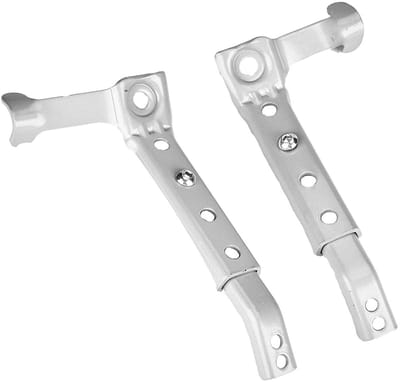 zijwieltjes voor kinderfietsen voor fietsen van 16 tot 22 inch, zware zijwieltjes met versterkte bevestigingen, verstelbare fietsstabilisatoren voor jongens en meisjes (Silver White)