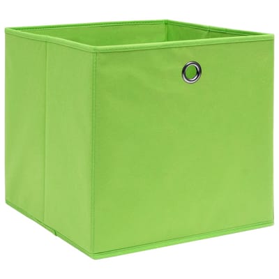 vidaXL - Opbergboxen - 10 - st - 32x32x32 - cm - stof - groen