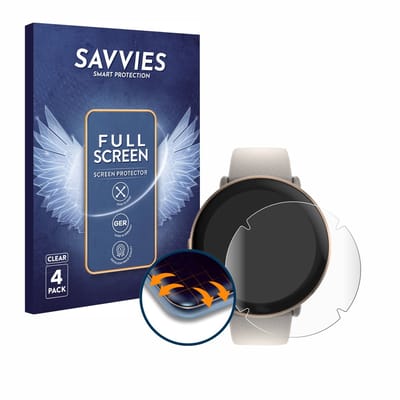 Savvies - Screenprotector voor Polar Ignite 3 - Folie Beschermfolie transparant volledig dekking 4 Stuks