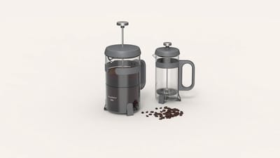 LEO Koffie- en theepers Antraciet 0,35L - Grijs -