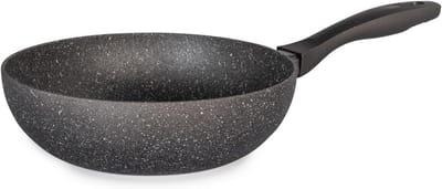Inductie Smeed Aluminium Wok met Antiaanbaklaag 24cm