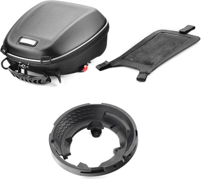 Motorfiets Tanktas - Navigatie Tas - Motorrijden - Snelsluiting Systeem - 4L - Zwart