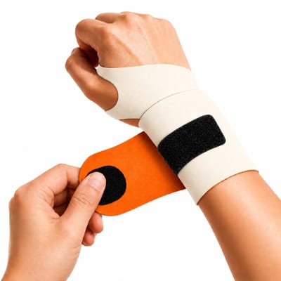 BOTC Polsbrace - Voor Rechts & Links - One Size - Polssteun - Polsbandage - 1 stuk - Beige