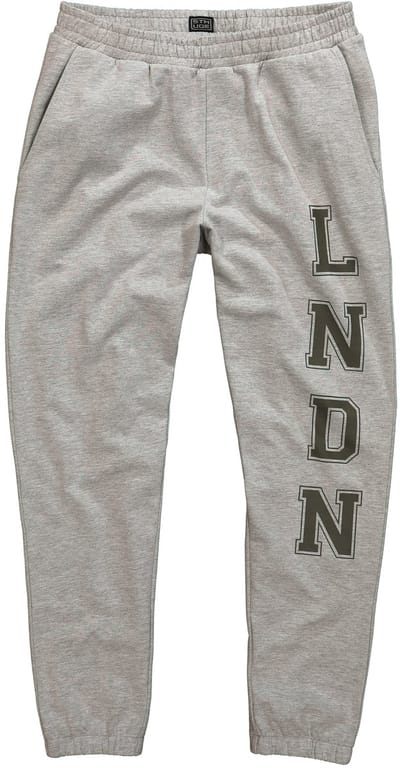 STHUGE - Heren - Sweatpants elastische tailleband Tapered Loose Fit - Grijs melange - Maat XL