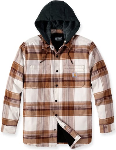 Carhartt Rugged Flex Flannel Hooded Overhemd -