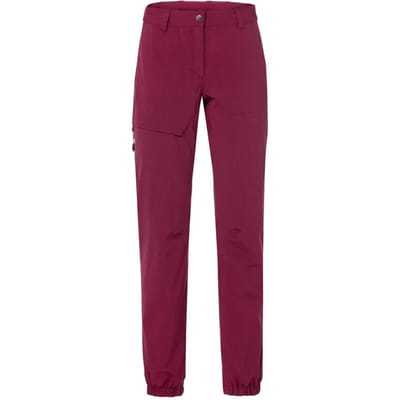 Vaude Bike Yaras Warm Rain Broek Rood 38 Vrouw