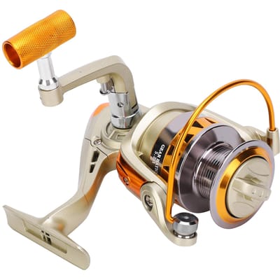 JF5000 Draagbare Metalen Vislijn Reel Zeehengel Werphengels Werp Visaccessoire beige