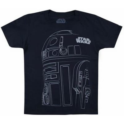 Star Wars Jongens R2-D2 Outline T-shirt (Marine)