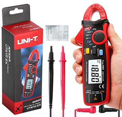 Mini Digitale Klem Stroommeter - Handheld RMS AC/DC Weerstand Capaciteit Tester