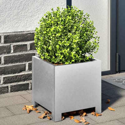 vidaXL - Plantenbakken - 2 - st - 30x30x30 - cm - gegalvaniseerd - staal
