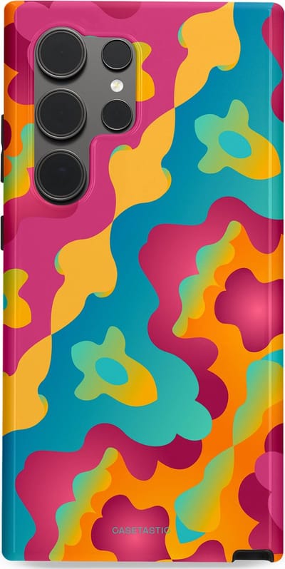 Casetastic Hoesje Geschikt voor Samsung S24 Ultra - Stijlvolle Beschermende Duo-layer Case - Vlektastisch