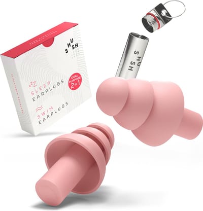Shush Sleep / Swim Earplugs - Slaapdoppen / Zwemdoppen 2-in-1: Maximale demping voor een betere nachtrust - Bescherming tegen water in het oor