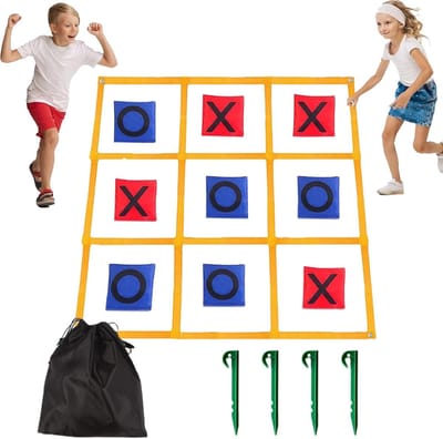 Beanbag Werpspel - Gooispel Bonenzak - Interactief Familieplezier - Snelle Installatie - 120x120cm - Enkele Kleur