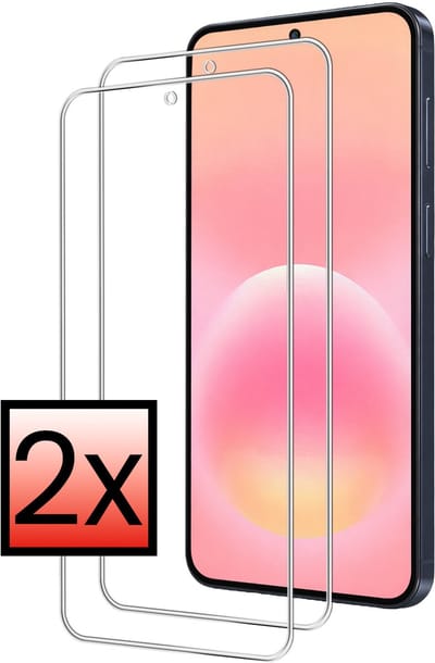Screenprotector - 2 Stuks - Geschikt voor Samsung Galaxy A57 - Extra Sterk - Beschermglas - Gehard Glas - Tempered Glass - Screen Protector - Bescherm Cover