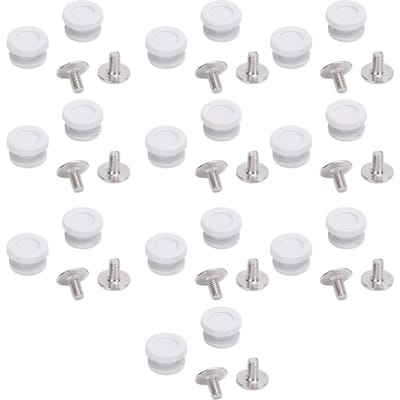 20 Sets Schoen veter Klinknagels 9x5mm Oogjes Knoppen 2.5x5.5mm Gekruiste Schroeven Schoen veter Sluiting Set Zwart