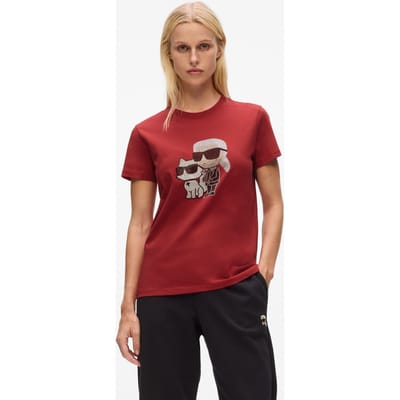 Karl Lagerfeld Ikon Rs Duo T-shirt Scarlet Sage Taglia: XS | Maglie Sportivi Outlet | Donna | Verde