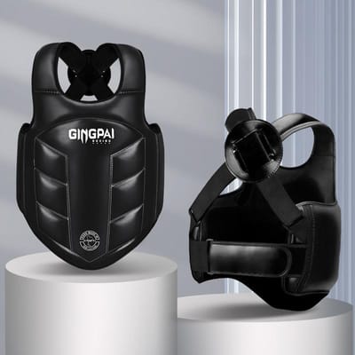 Gilet de protection intégrale pour la boxe, plastron, équipement pour enfants MMA Kick Sanda Arts Martiaux Taekwondo Entraînement Karate Muay Thai Uniforme L 165-190 cm