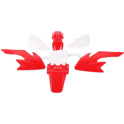 Kunststof kuip spatbord spatbordset motorfiets accessoire geschikt voor Honda CRF XR 50 CRF50 PIT BIKE red