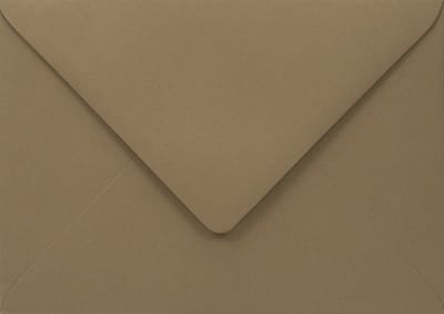 Gladde bruine enveloppen A6 - 125 x 175 mm - 25 stuks - NK natgelijmde - 140 gram - Woodstock - Netuno