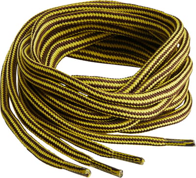 Springyard Boot 5.0 mm - veters rond - geel/bruin - 90cm - polyester - 1 paar