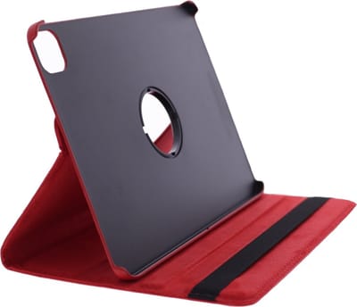 LuxeBass Apple iPad Pro 11 2020 Draaibaar Hoesje 360 Rotating Multi stand Case - cover - Rood