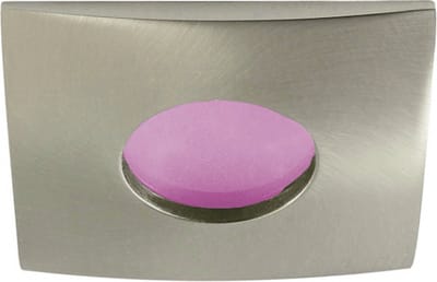 IP44 Inbouwspot Irma met Philips HUE White and Color - inbouwspot - Nikkel / mat - vierkant - voor badkamer / overkapping / buiten - IP44 - GU10 - Buitendiameter: 85MM - boorgat: 70-76MM - min. Inbouwdiepte: 90MM