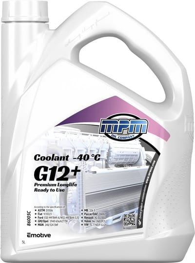 MPM Koelvloeistof - 40 graden G12+ - 5 liter