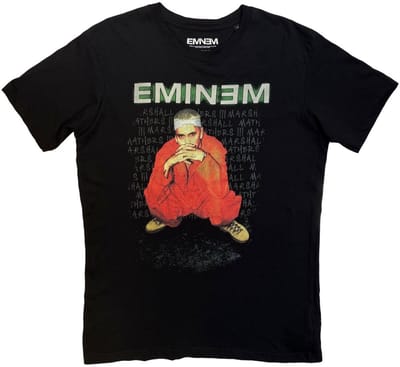 Eminem - Lyric Heren Tshirt - S - Zwart