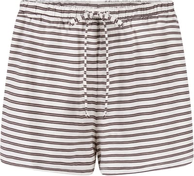 Hunkemöller Pyjama Shorts Striped Jersey Wit