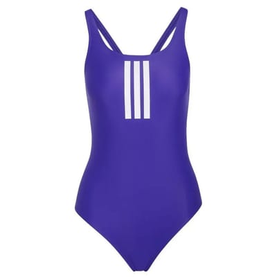 Adidas Performance 3-Stripes V-Back Badpak - Dames - Paars