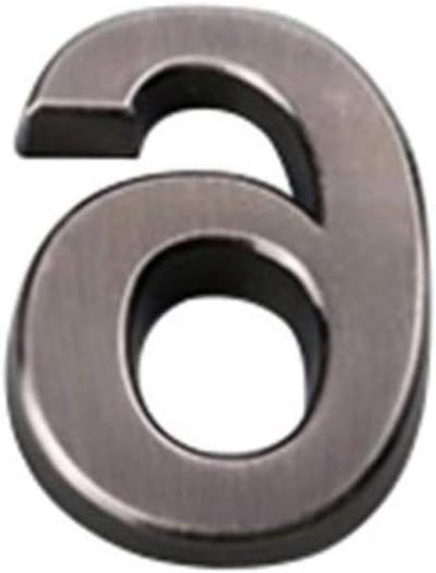 Huisnummer Plaat - Deur Adres - Huis Herkenning - Modern Design - 5cm Hoog - Zilver