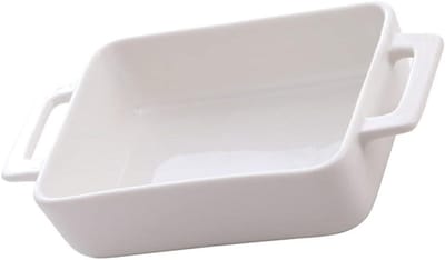 Keramische bakvorm - Ovenschaal taart - Cakes bakken - Met handgrepen - 21.6 cm - One Color