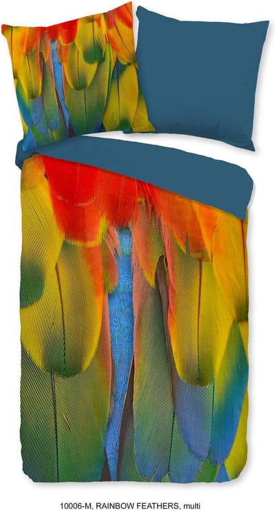 Pure Dekbedovertrek "veren" - Multi - (140x200/220 cm) - Microfiber