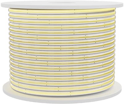 LED Strip COB - Brinton - 50 Meter - Helder/Koud Wit 6500K - Waterdicht IP54 - 62500 Lumen - 17500 LEDs - Directe Aansluiting op Netstroom - Werkt zonder Driver - Inclusief Stekker