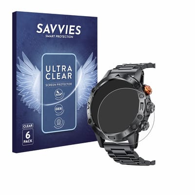 Savvies - Screenprotector voor DekeFit MT43PRO 1.53" - Folie Beschermfolie transparant 6 Stuks