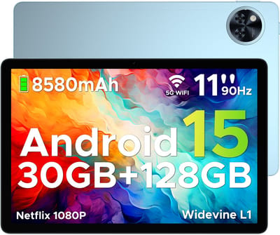 DOOGEE U11 Pro - Tablet - Tablets - 30GB RAM + 256GB ROM(2TB/TF) - 8580 mAh - 11 Inch 1080P 90 Hz - Dubbele luidspreker - T7200 Octa Core - 13MP Camera - 5G WIFI - Face ID - 7.9 mm Metallic Body - Blauw