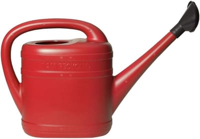 Grote Gieter 10 Liter Rood met Verwijderbare Sproeikop voor Tuin en Balkon