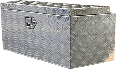 Disselbox aluminium 900x300x350mm kofferslot - Disselbak - Disselkist - Gereedschapskist - Disselkist Aanhangwagen - Novio