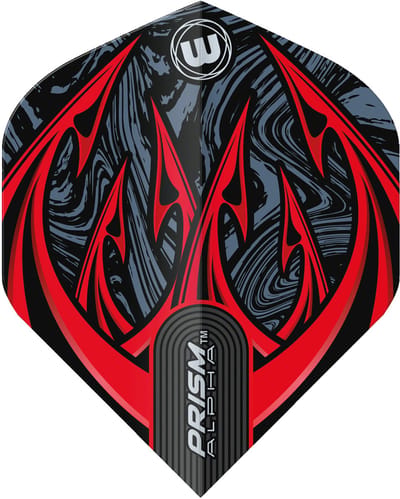 Winmau Prism Alpha Diablo Black & Red - Dart Flights
