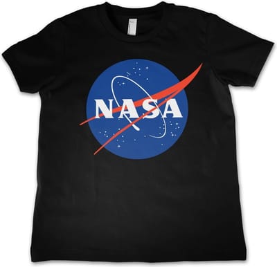 NASA Insignia Kids T-shirt voor kinderen, zwart