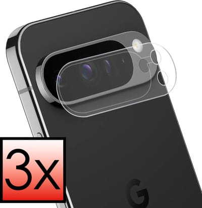 Camera Lens Protector - 3 Stuks - Geschikt voor Google Pixel 9 Pro - Camera Screenprotector - Beschermglas - Gehard Glas - Tempered Glass - Screen Protector