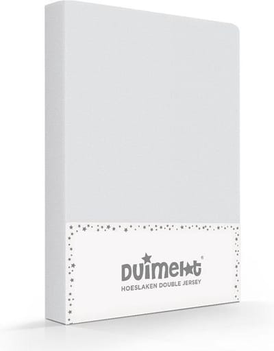 Romanette 100% Zachte Dubbel Jersey Kinder Hoeslaken - 60x120 + 70x140/150 - Grijs