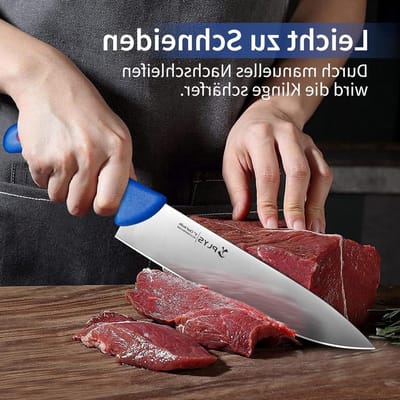 Professioneel Koksmes met Antislip Handvat, Geschikt voor Vlees, Snijden en Grillen, Perfect voor Keuken en Buitenactiviteiten