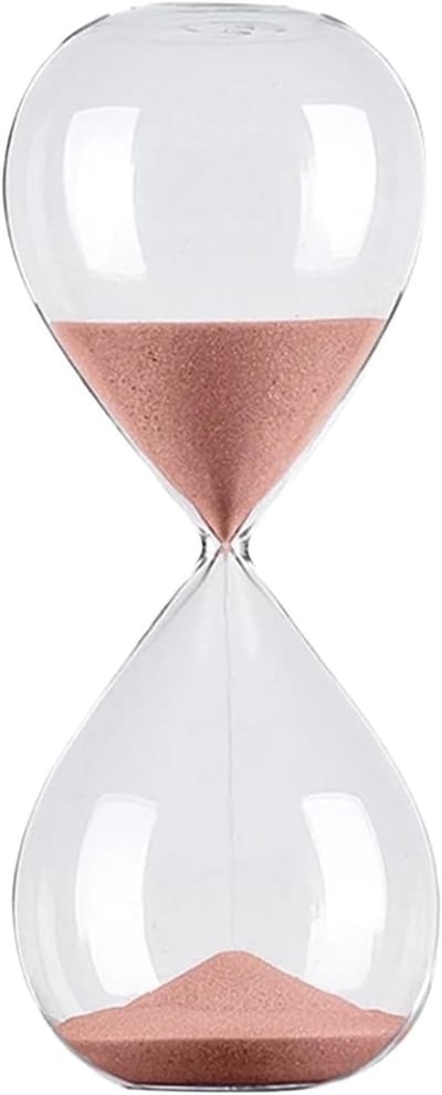 Zandloper Timer - Klassieke Zandloper - Tijdmanagement Hulpmiddel - Visuele Tijdweergave - 60 Minuten - Roze