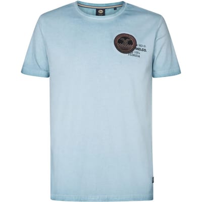 Petrol Industries - Heren Logo T-shirt Ponce - Blauw - Maat L