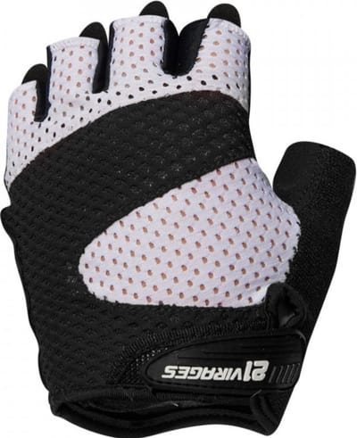 21Virages fietshandschoenen zomer unisex Zwart Wit / Summer cycling glove Airflow Black white - S